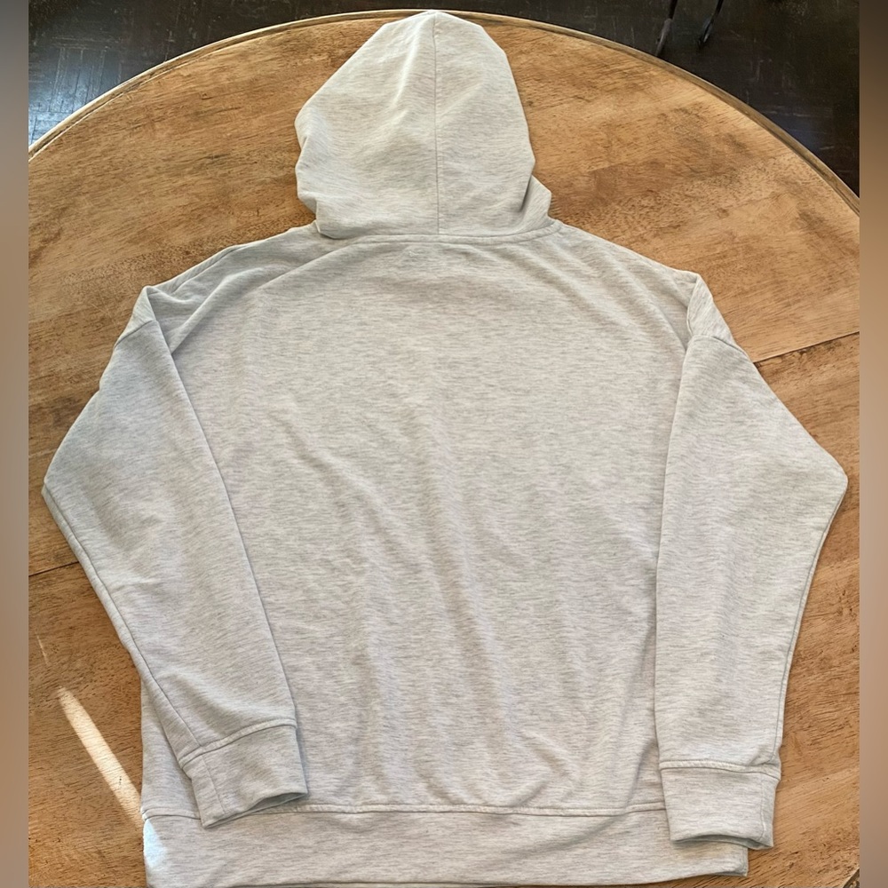 Rae Dunn Women’s Size Small Gray BEACH. Graphic‎ Hoodie Pullover - Picture 3 of 12